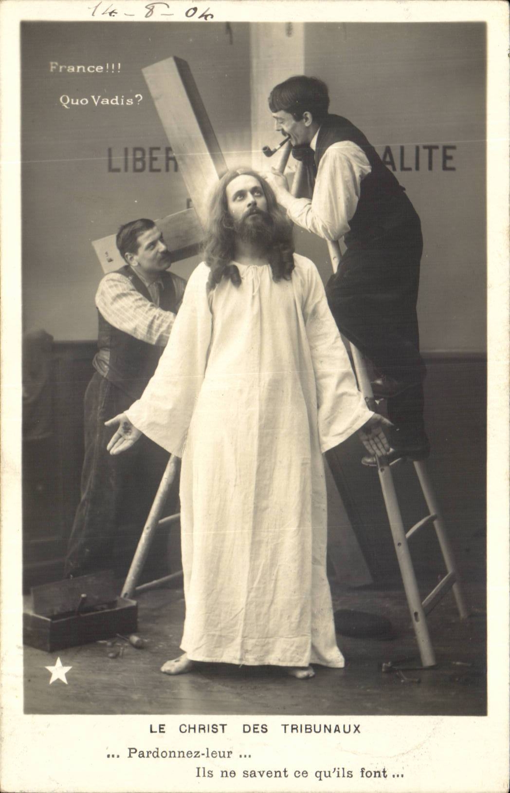 CPA Fantasy Christ of the Courts France Quo Vadis?