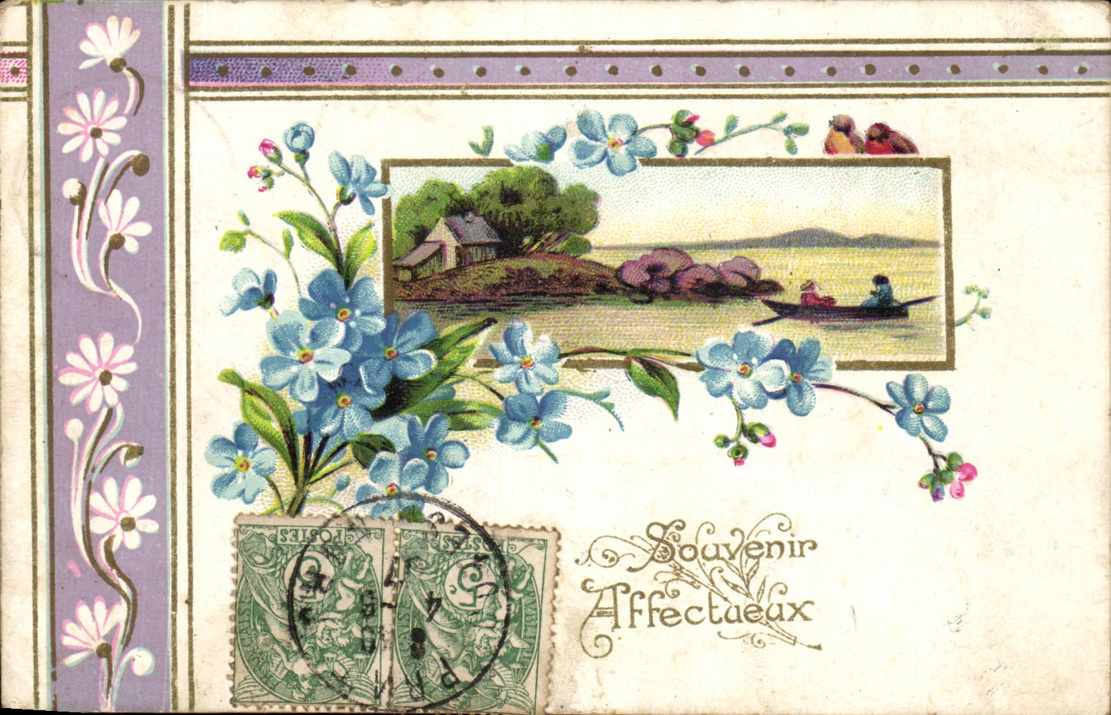 CPA Fantasy Affectionate Souvenir