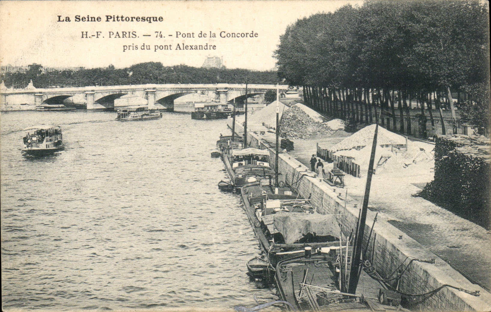 Paris CPA Pont de la Concorde pris du pont Alexandre