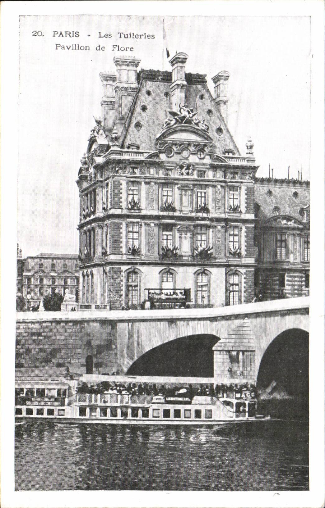 Paris CPA Pavillon de Flore (les Tuileries)