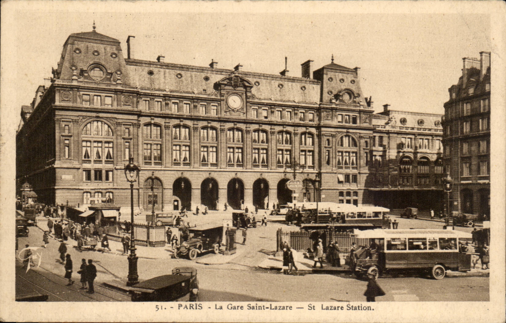 Paris CPA Gare Saint Lazare 
