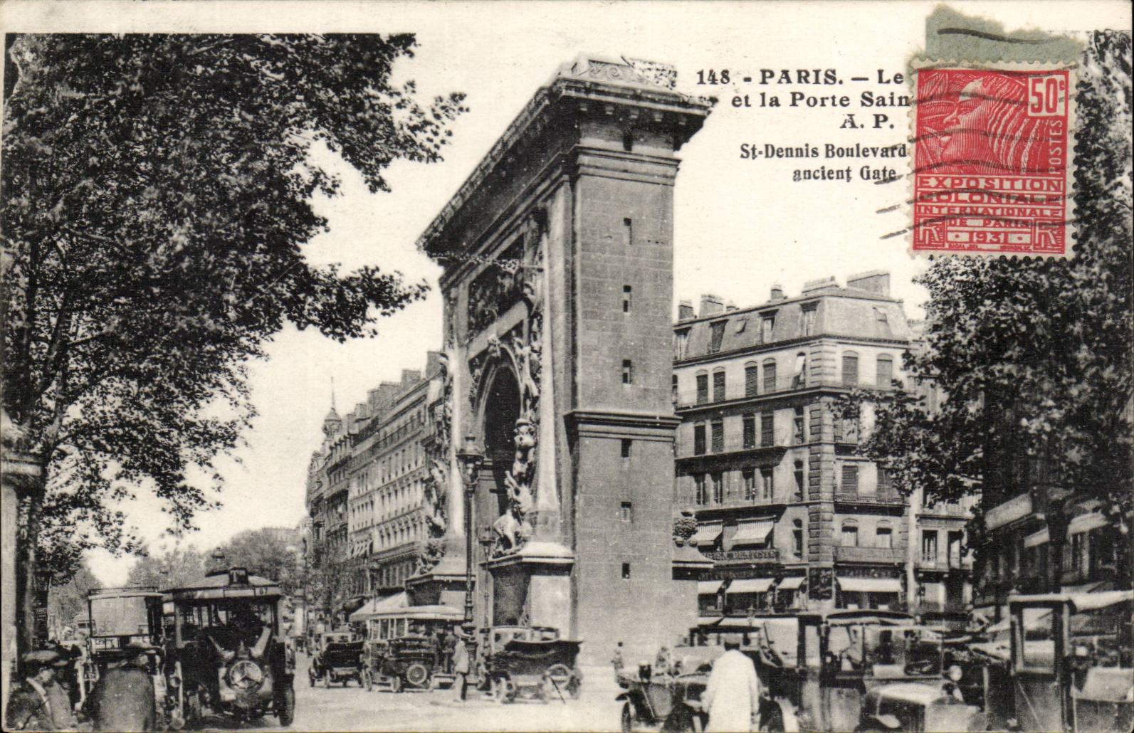 Paris CPA Gate Saint Martin