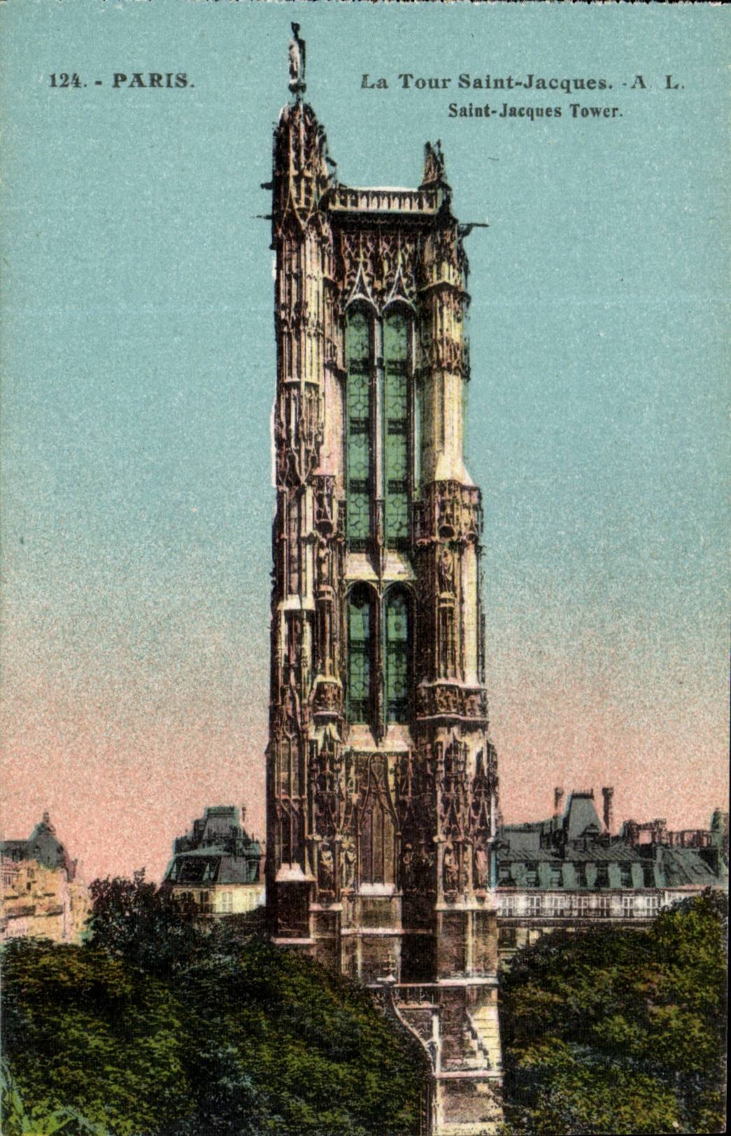 Paris CPA La Tour Saint Jacques