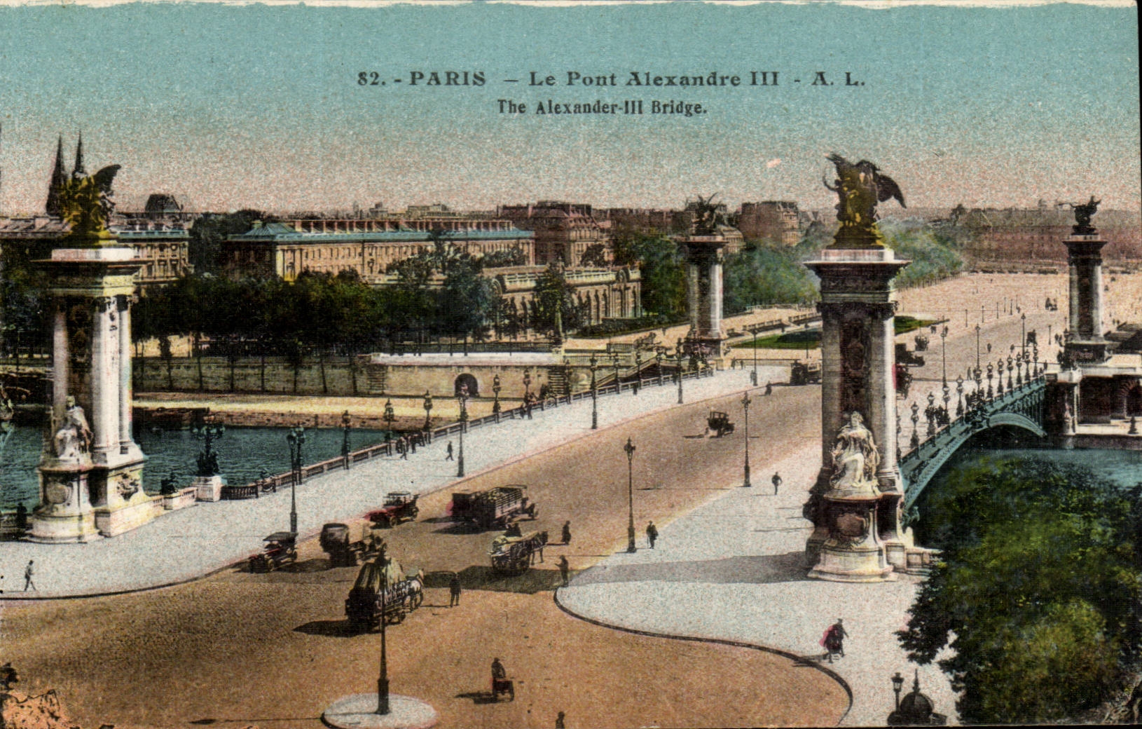 Paris CPA the bridge Alexandre III