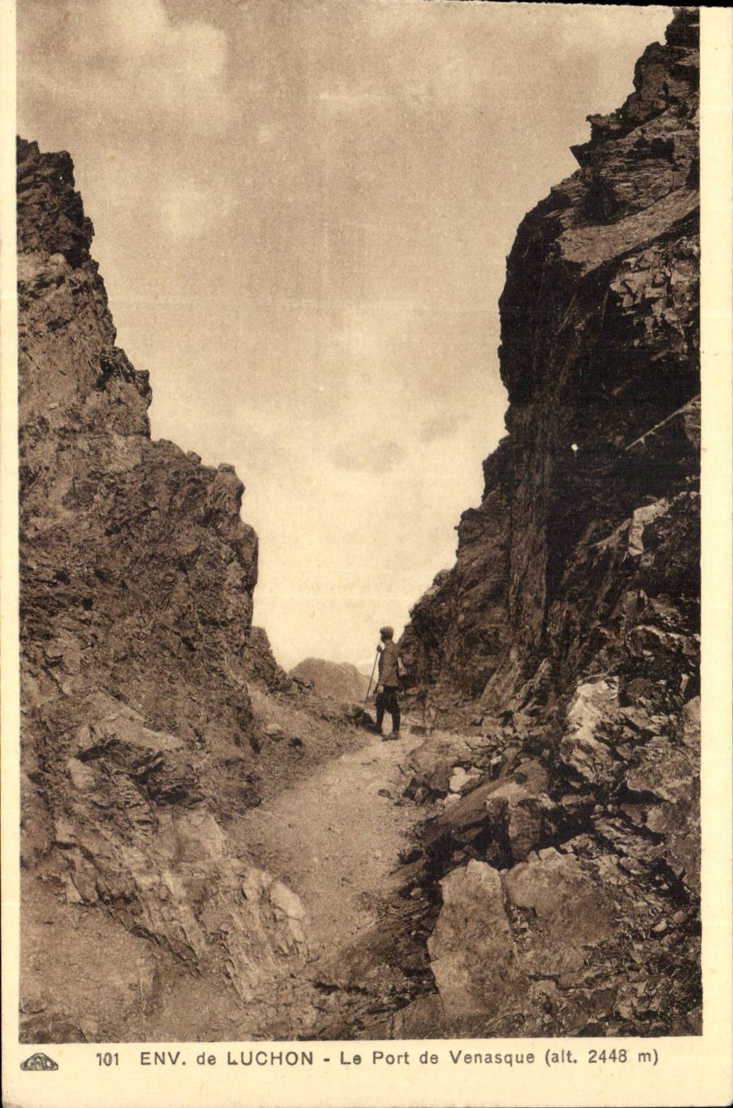 CPA Surroundings of Luchon the port of Venasque (2448m)
