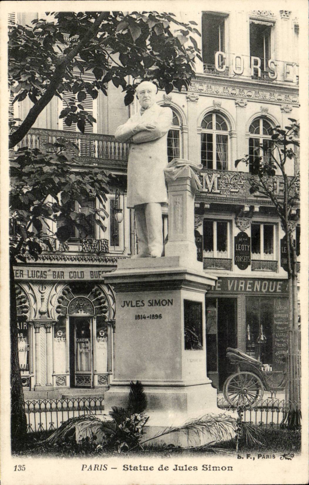 Paris CPA Statue de Jules Simon 1814 1896 (Corse)