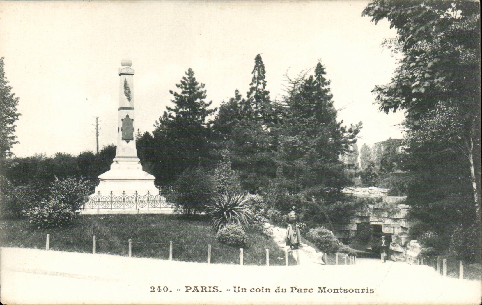 Paris CPA a corner of the Montsouris park