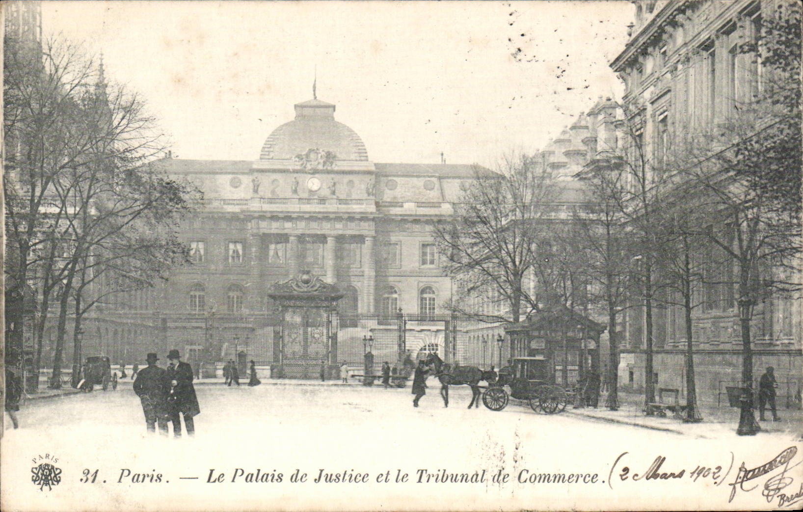 Paris CPA Le palais de justice et le tribunal de commerce