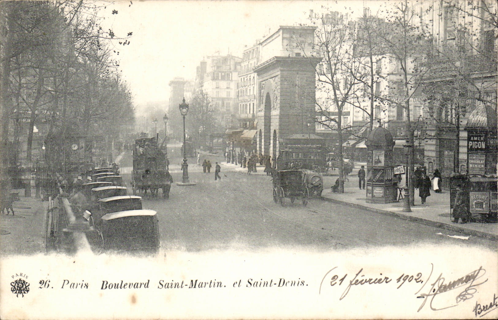 Paris CPA Boulevard Saint Martin and Saint Denis