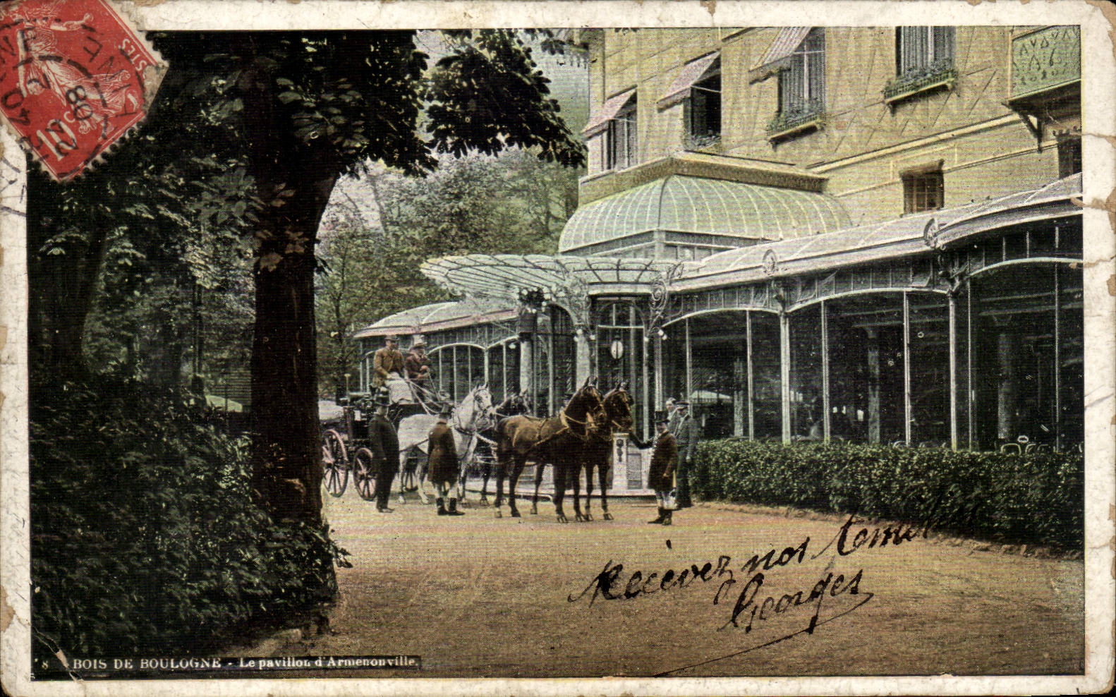 Paris CPA Wood of Boulogne the house of Armenonville (publicity At large the markets of Russia data base Sebastopol)