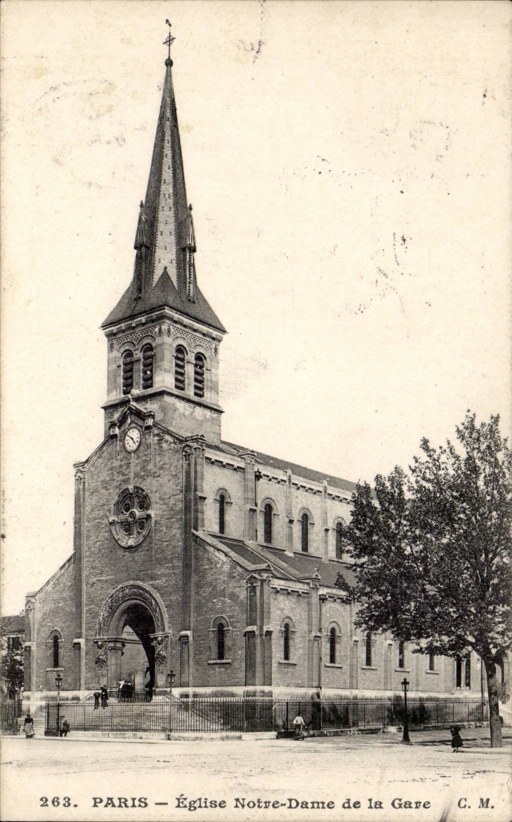 Paris CPA Eglise Notre Dame de la Gare