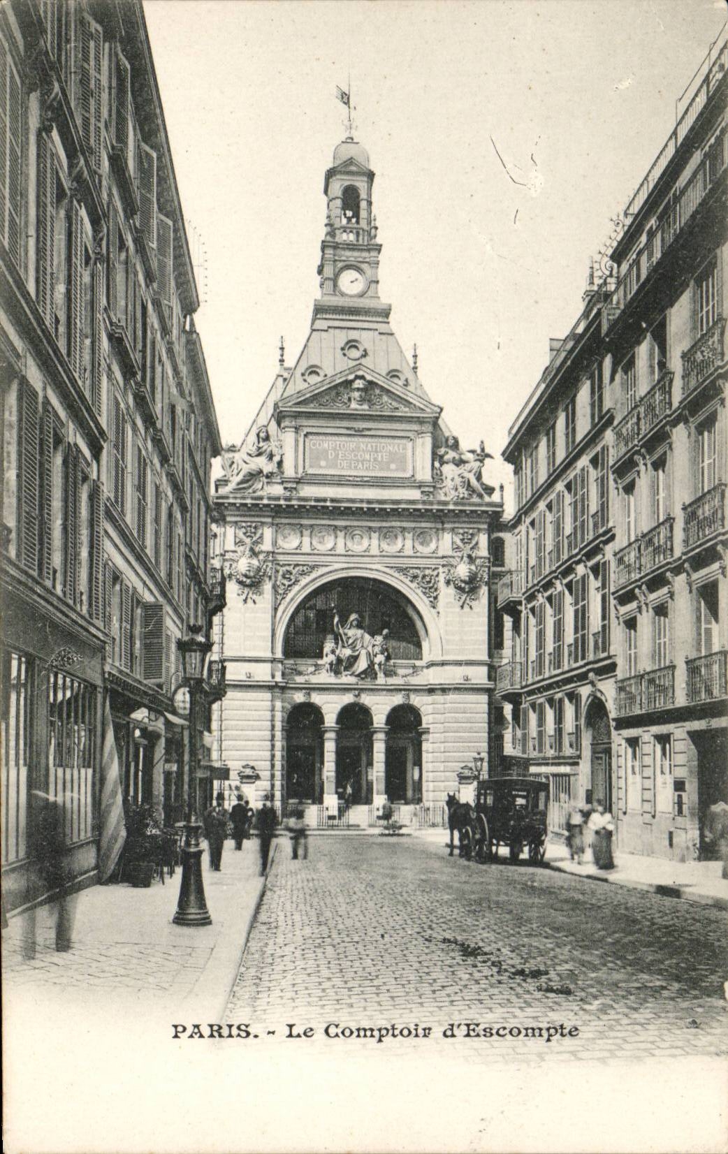 Paris CPA Le comptoir d'Escompte