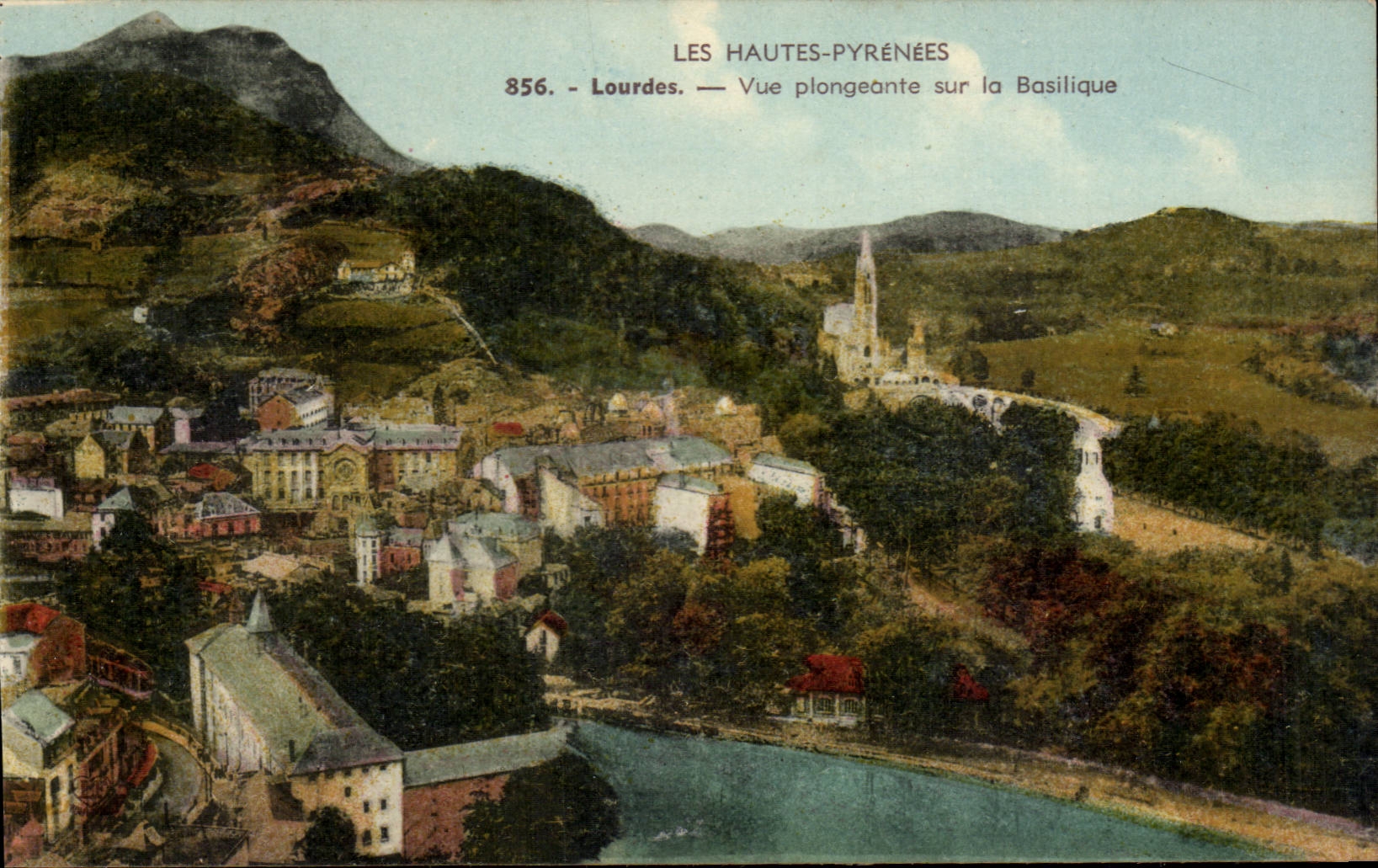 Lourdes CPA View from above on the basilica