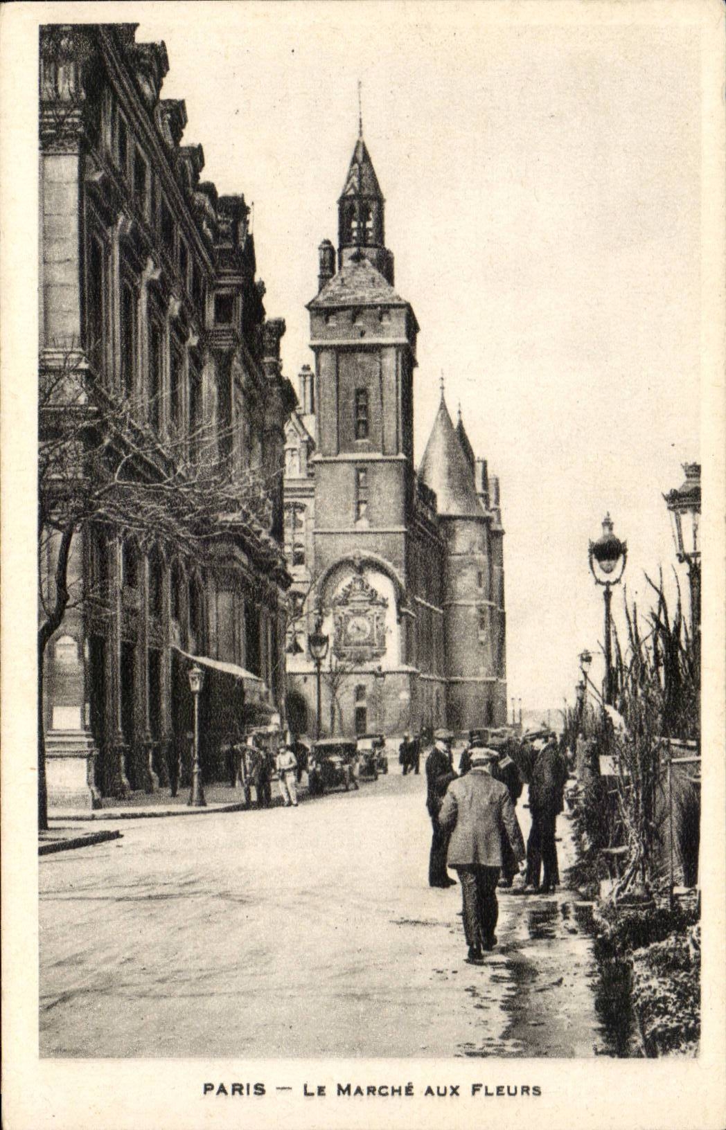 Paris CPA Le marche aux fleurs