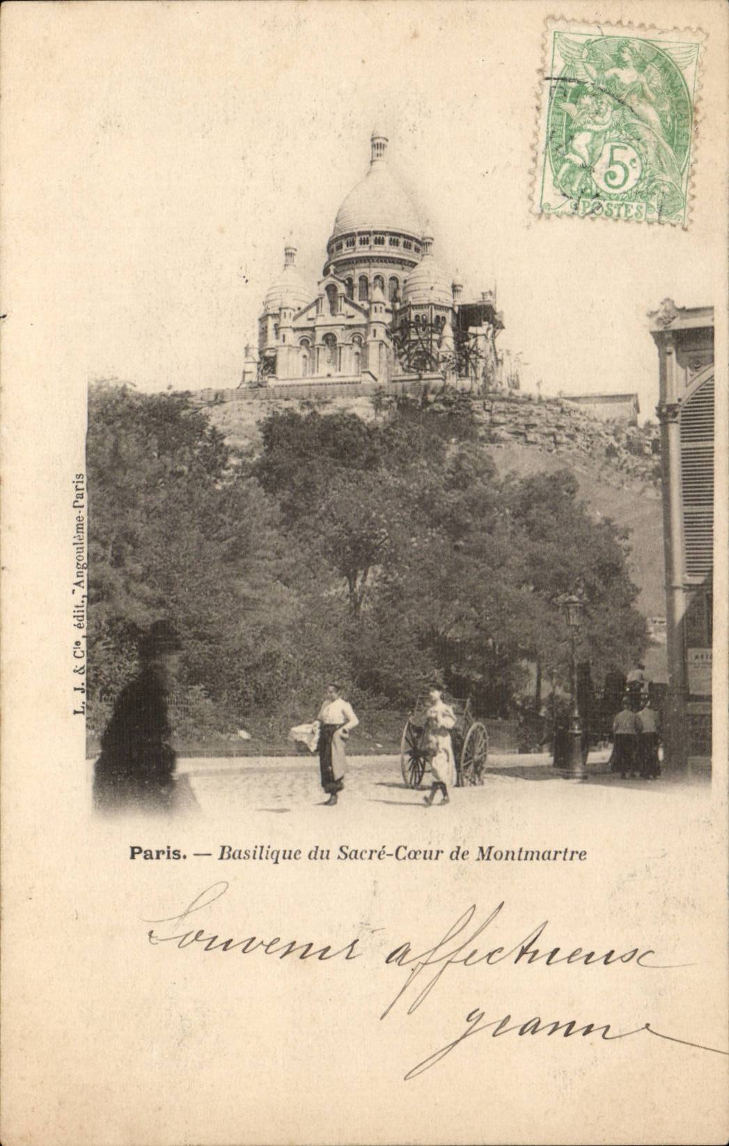 Paris CPA Basilique du Sacre Coeur de Montmartre