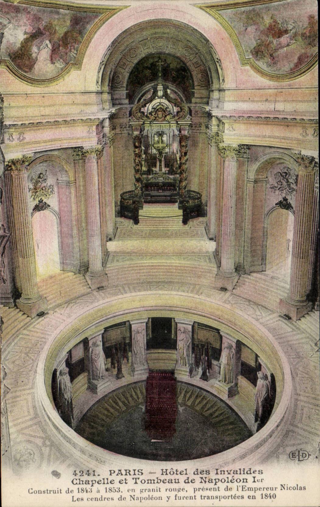 Paris CPA Hotel of Unvalides Vault and tomb of Napoleon 1st
