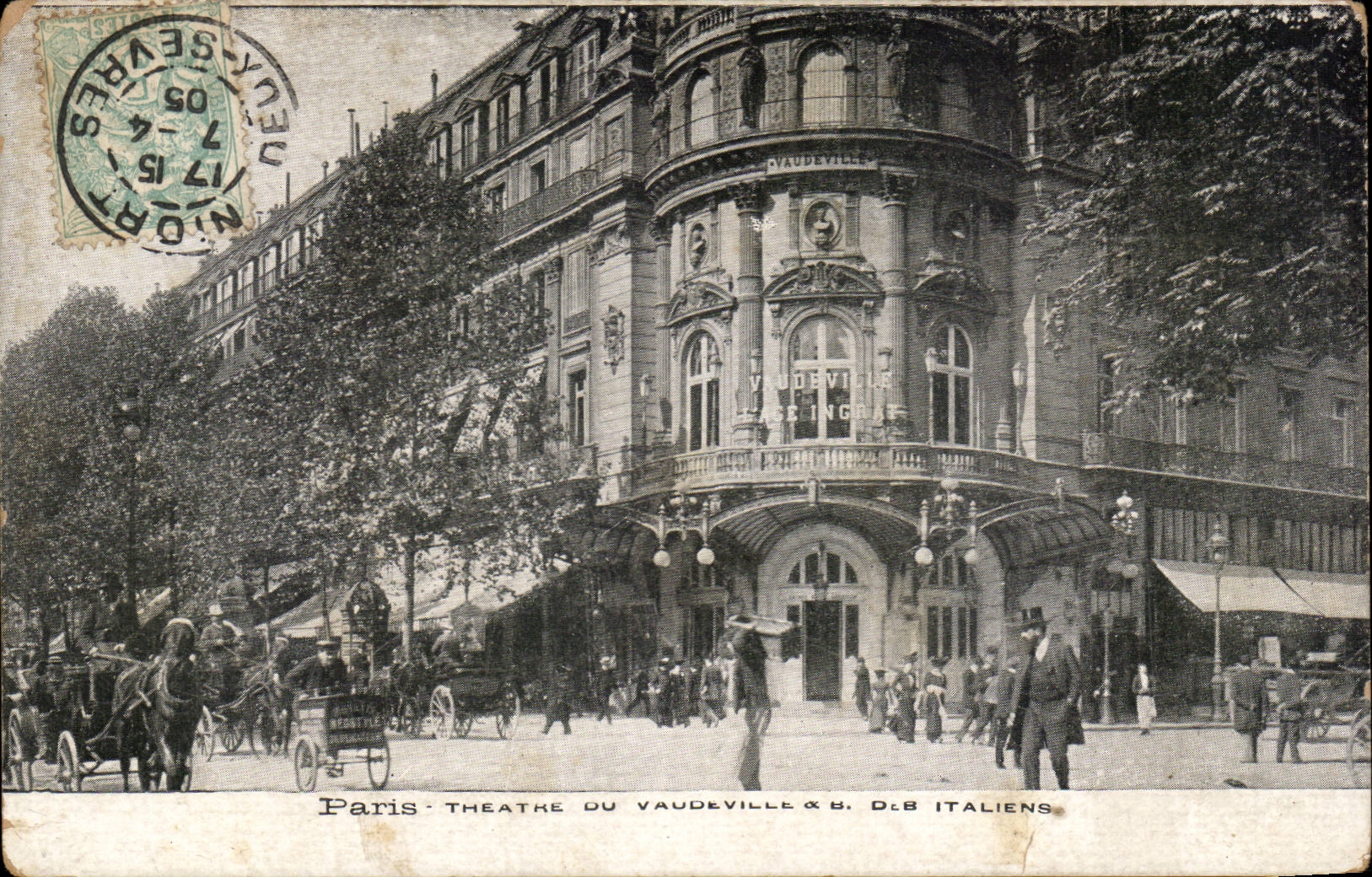 Paris CPA Theater of Vandeville and data base of the Italians