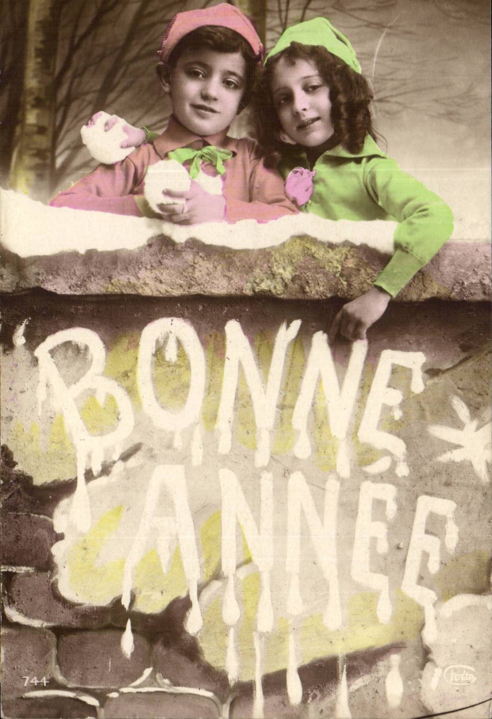 CPA Fantasy Children Happy New Year