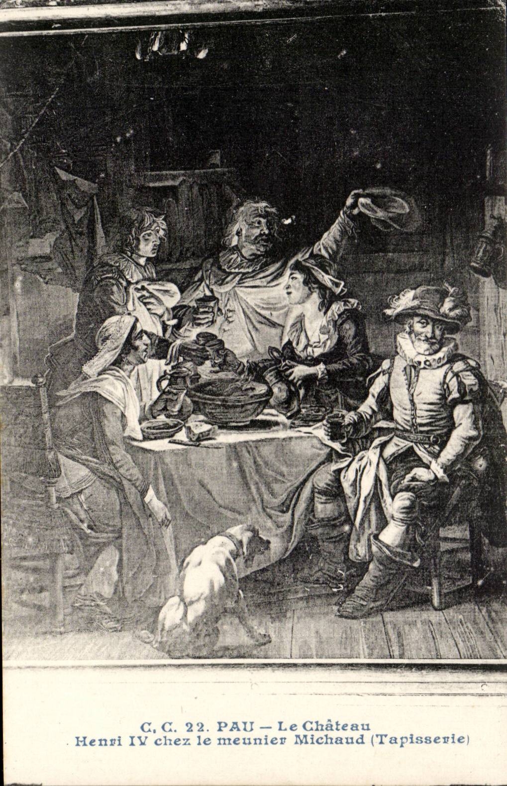 Schloss Henri Pau-CPA IV Hneri IV im Muller Michard (Tapisserie)