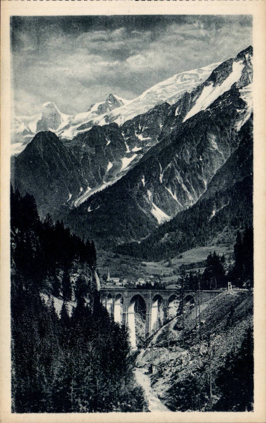 Chamonix CPA Viaduc Sainte Marie