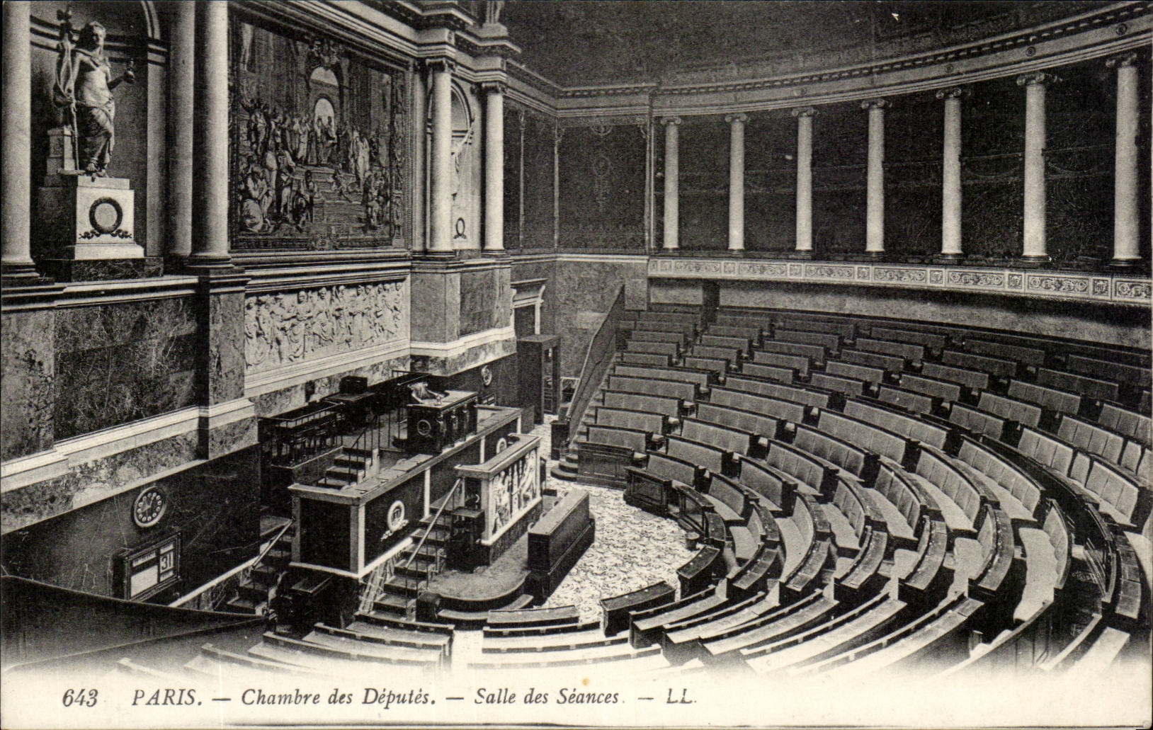 Paris - 1 - Chambre des Deputes - Salle des Seances - CPA
