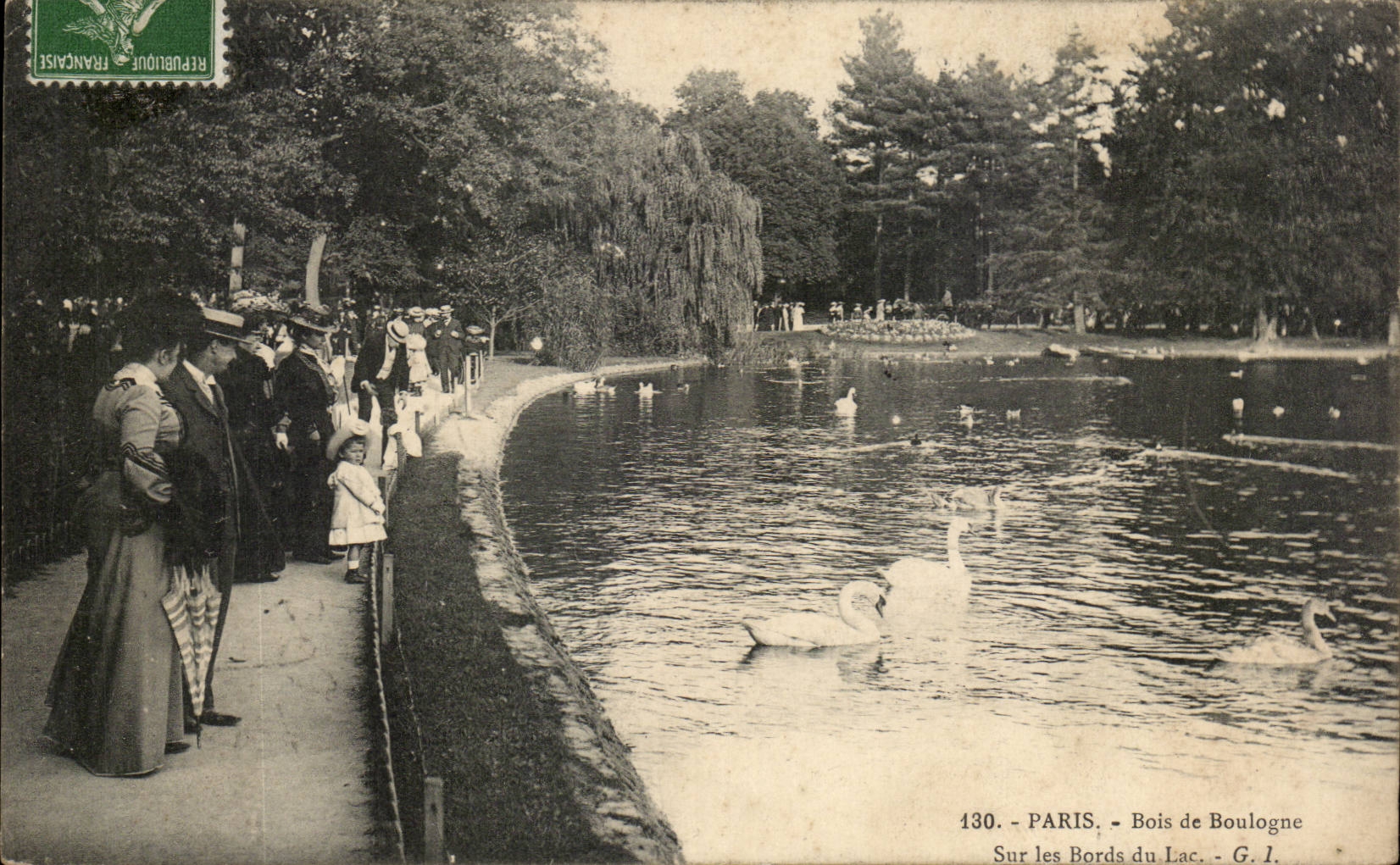 Paris - 16 - Bois de Boulogne - Sur les Bords du Lac - Enfant - CPA