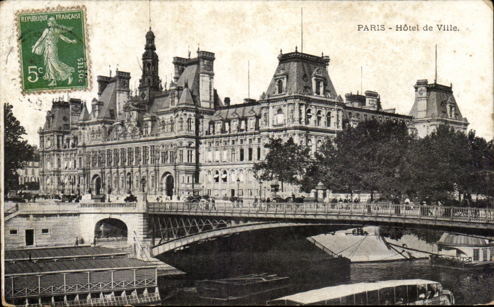 Paris - 4 - Hotel de Ville - CPA 