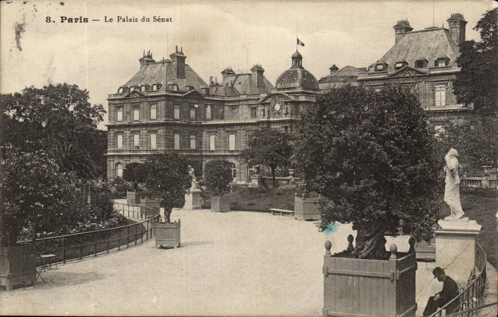 Paris - 8 - the Palate of the Senate - CPA