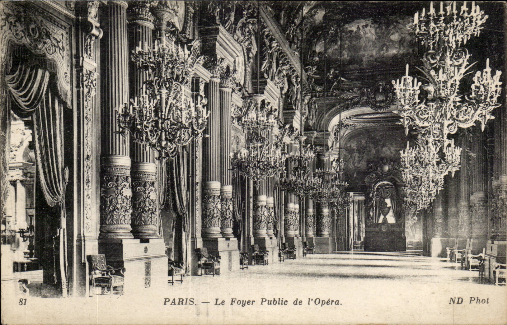 Paris - 9 - Le Foyer Public de l'Opera - CPA 