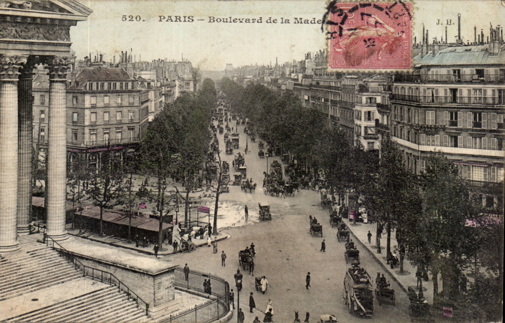 Paris - 8 - Boulevard of the Madeleine - CPA