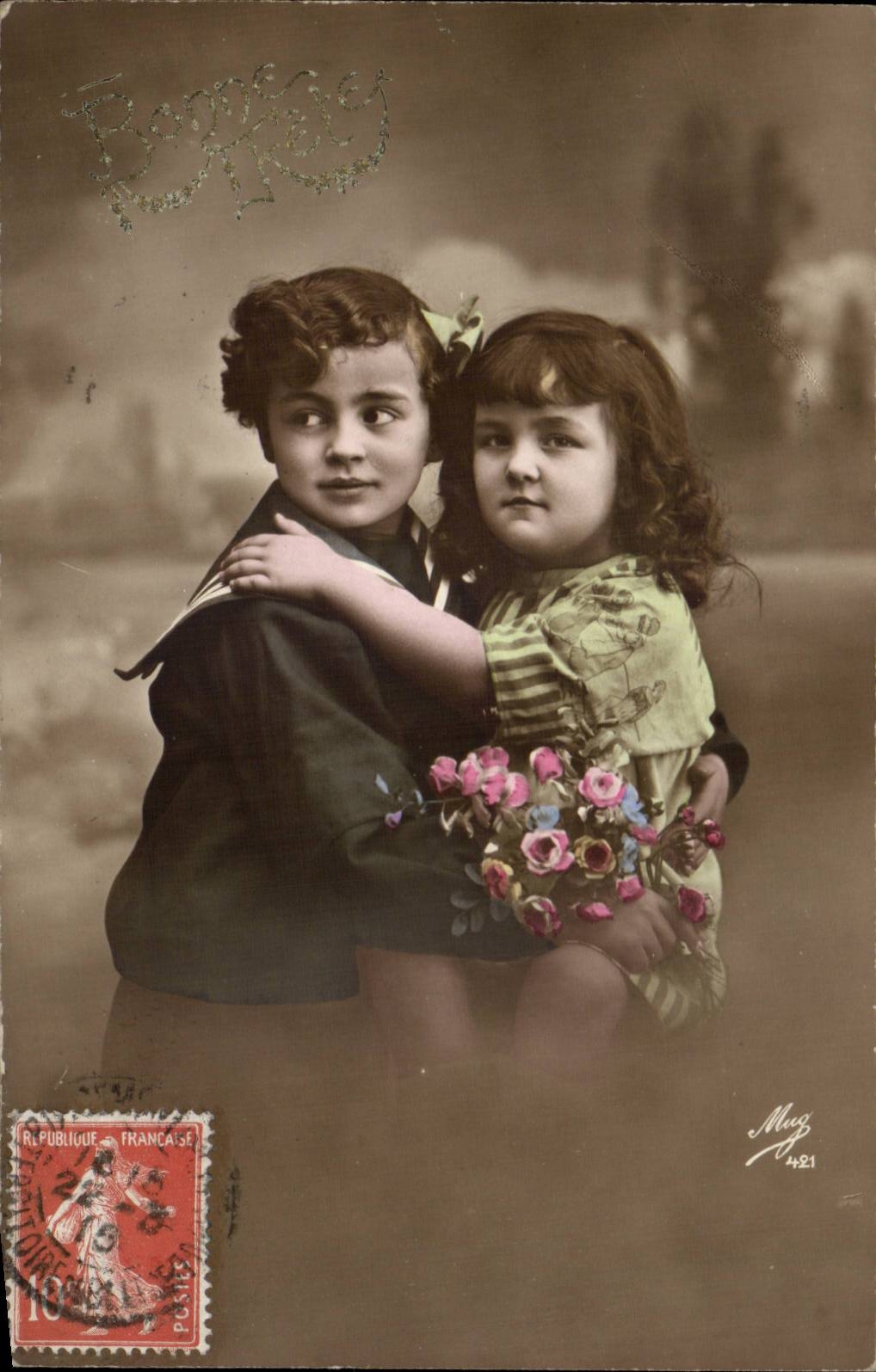 Fantasy - Children - Two Sweet Children - CPA