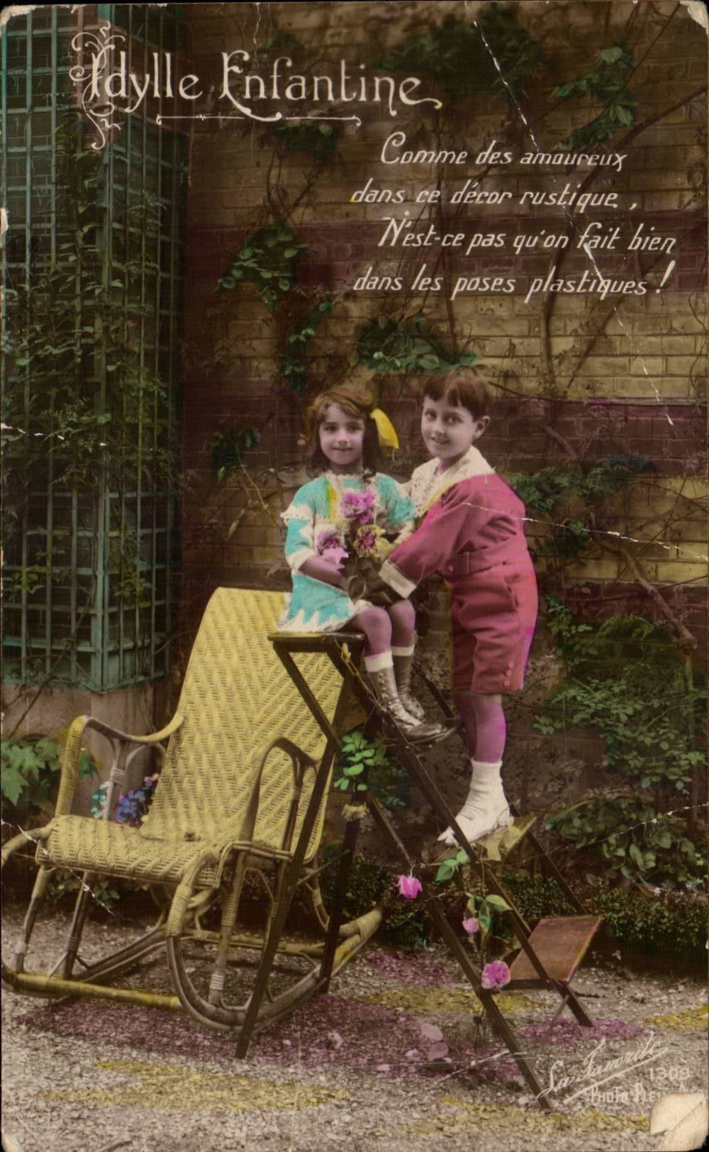 Fantasy - Children - Idylle Childish - CPA