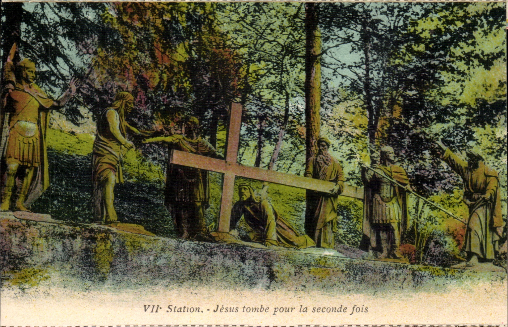 Religion - VII - Jesus falls for the second time - CPA