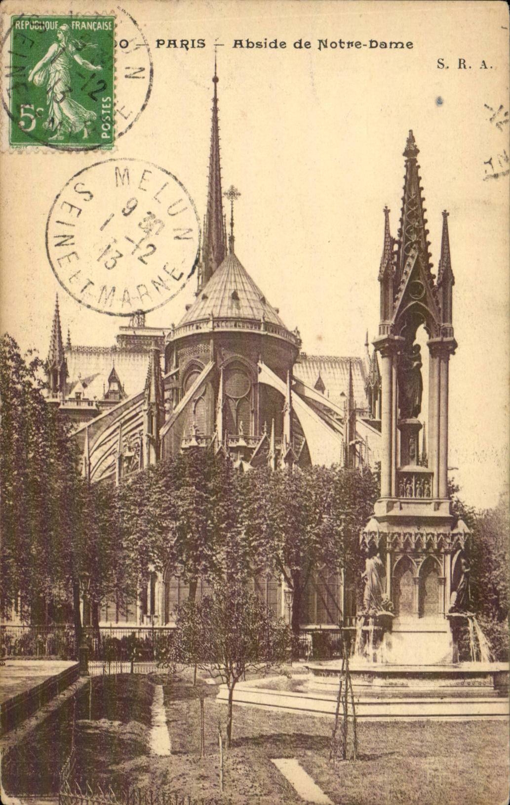 Paris - 4 - Notre Dame - Abside - CPA 