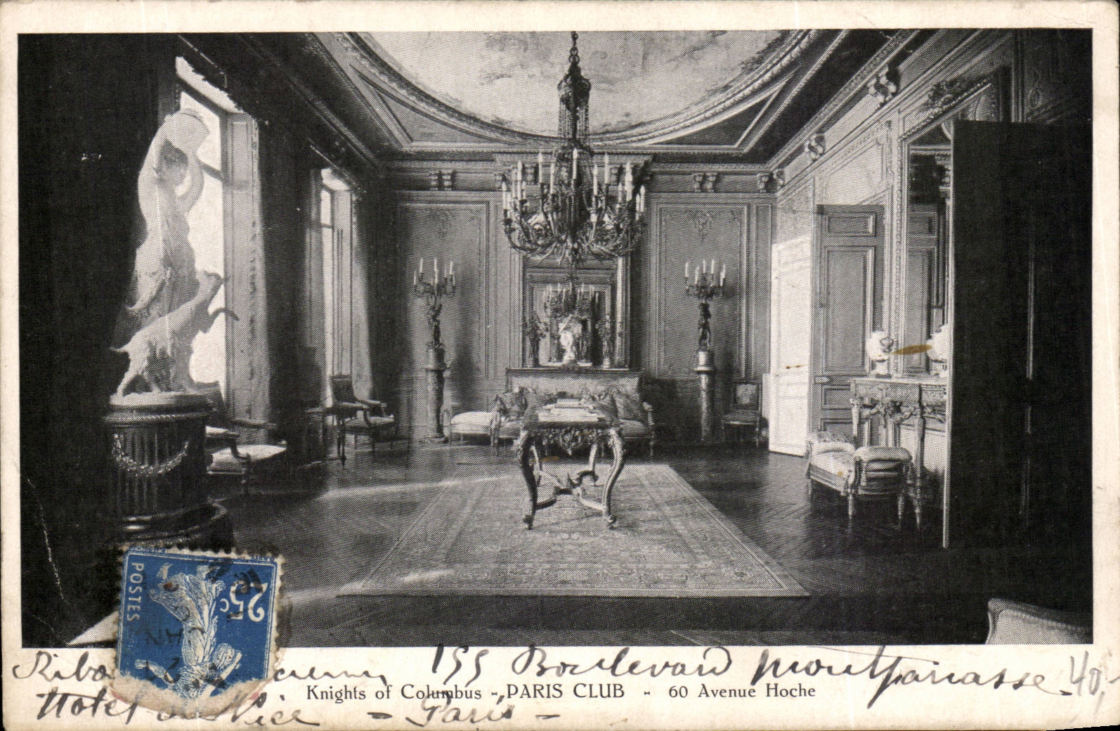 Paris - 8 - 60 Avenue Hoche - Paris Club - Knights off Colombus - CPA