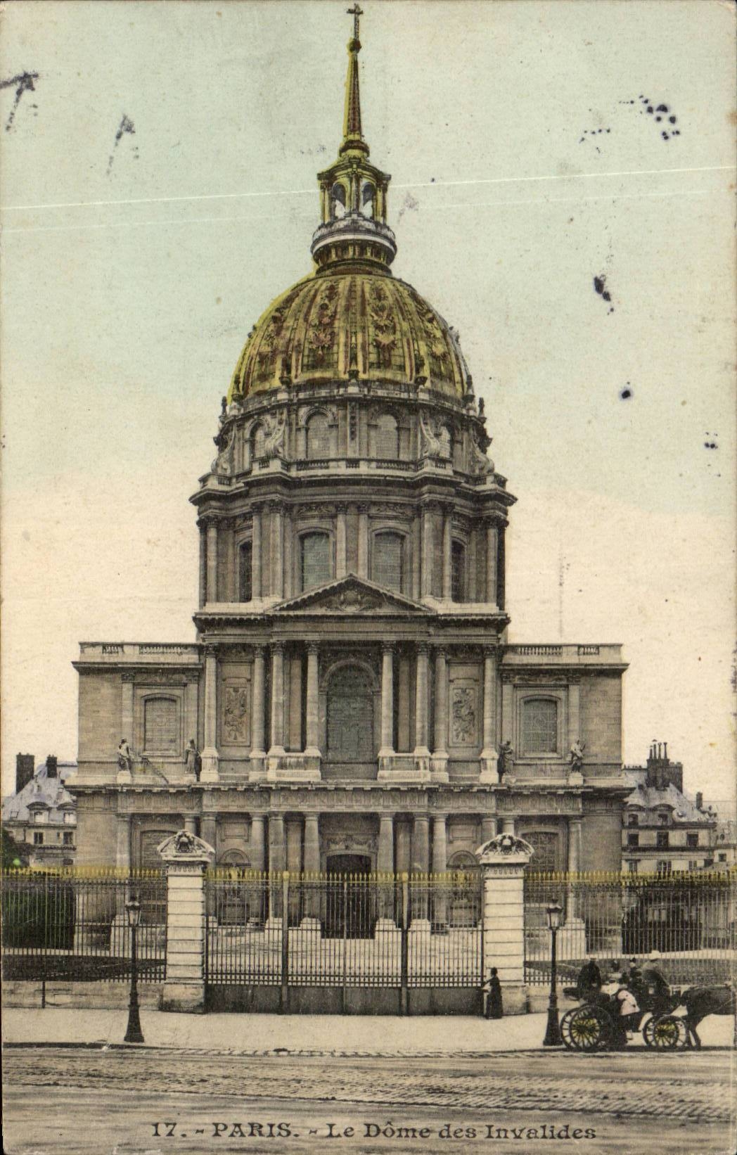 Paris - 7 - the Dome of Invalides - CPA