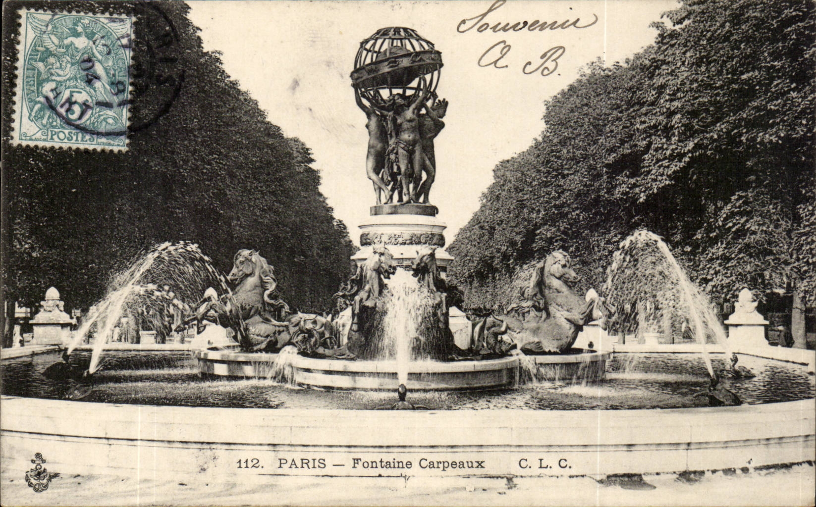 Paris - 6 - Carpeaux Fountain - CPA