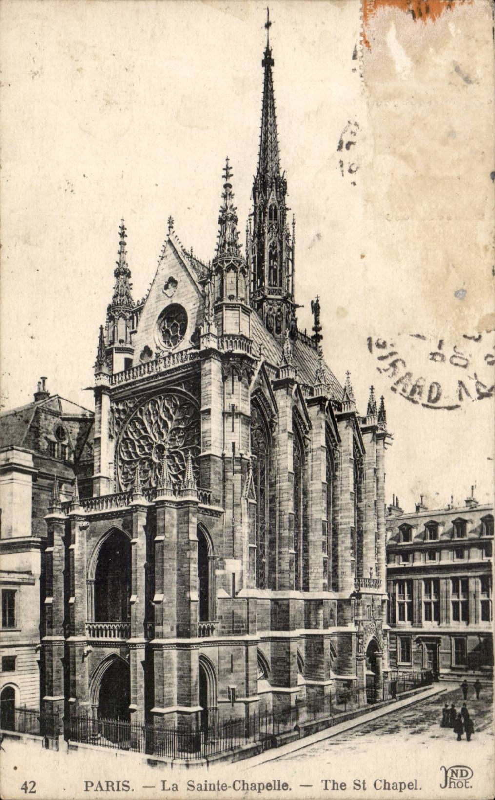 Paris - 1 - La Sainte Chapelle - CPA