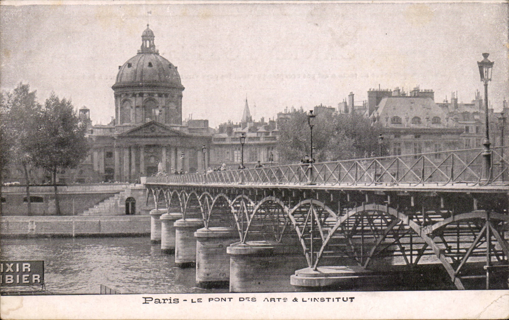 Paris - 1 - Le Pont des Arts et l'Institute CPA