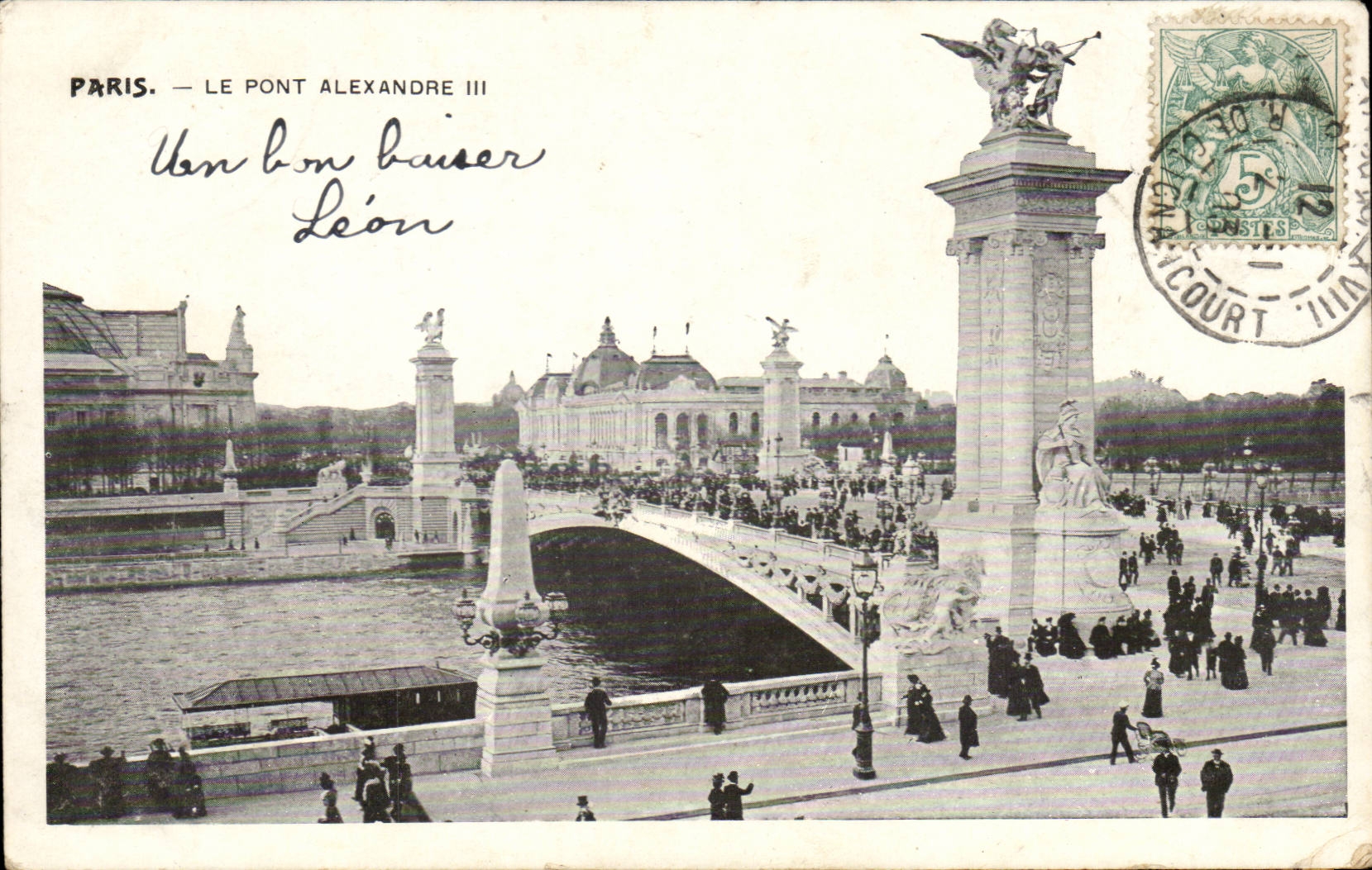 Paris - 7 - the Bridge Alexandre III CPA