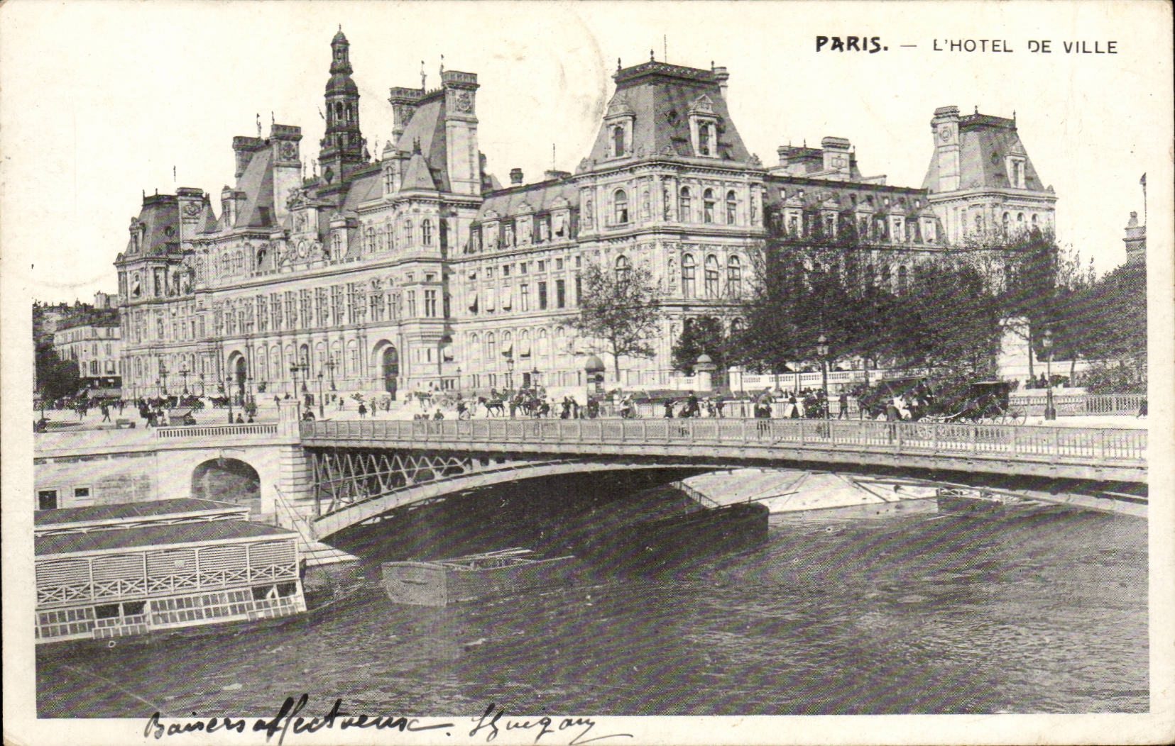 Paris - 4 - L'Hotel de Ville CPA