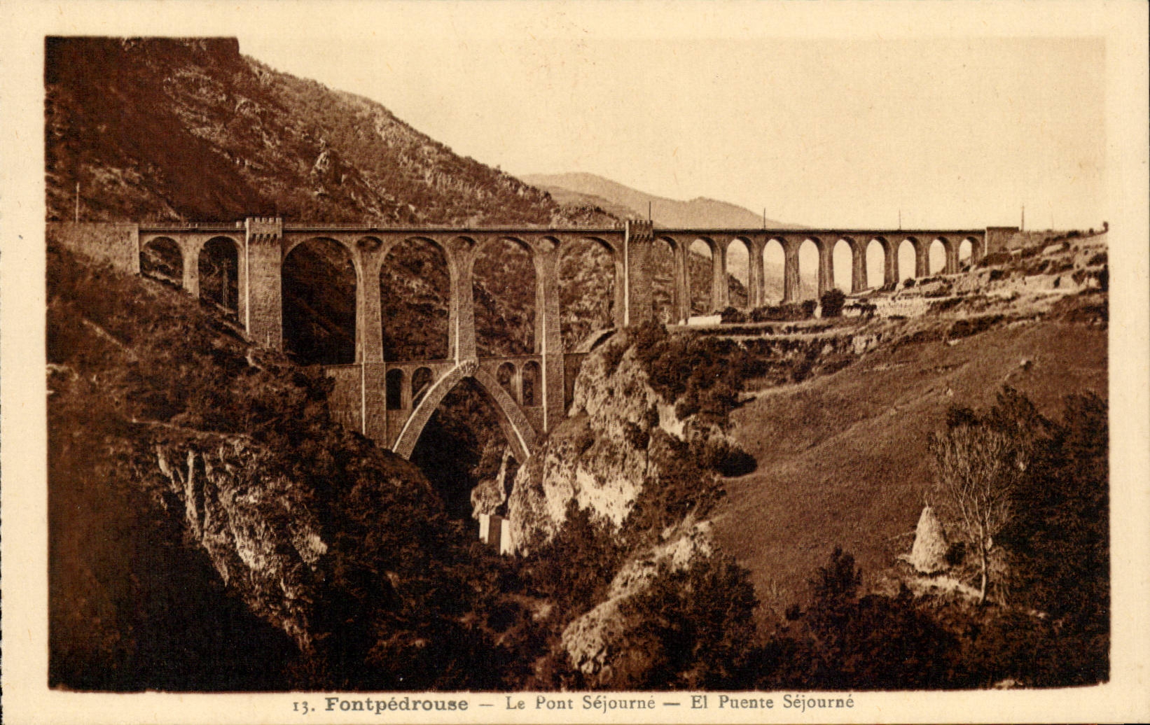 Fontpedrouse - the Bridge Remains - bridge CPA