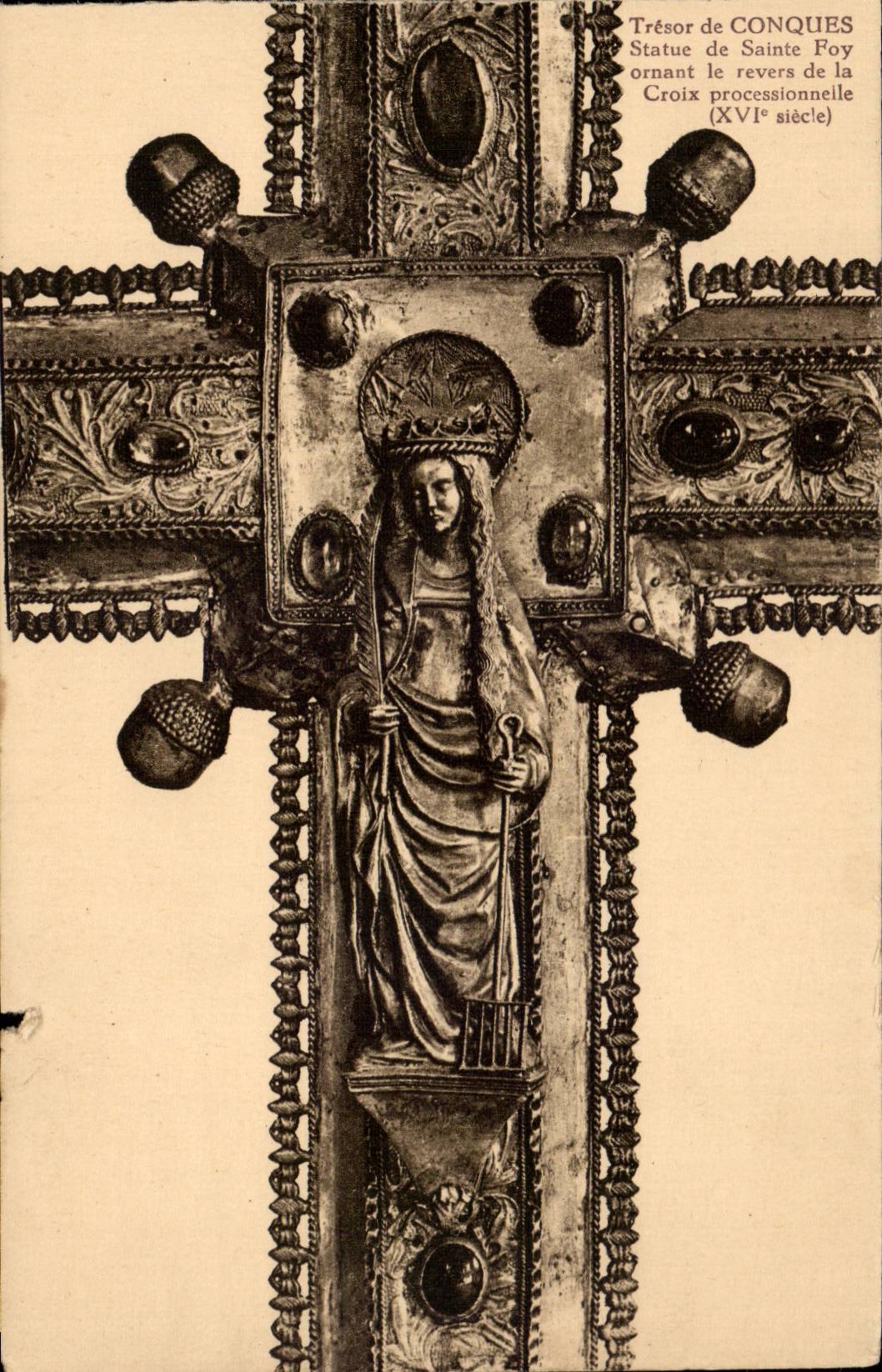 Conches - Statue of Saint Roy XVI century CPA