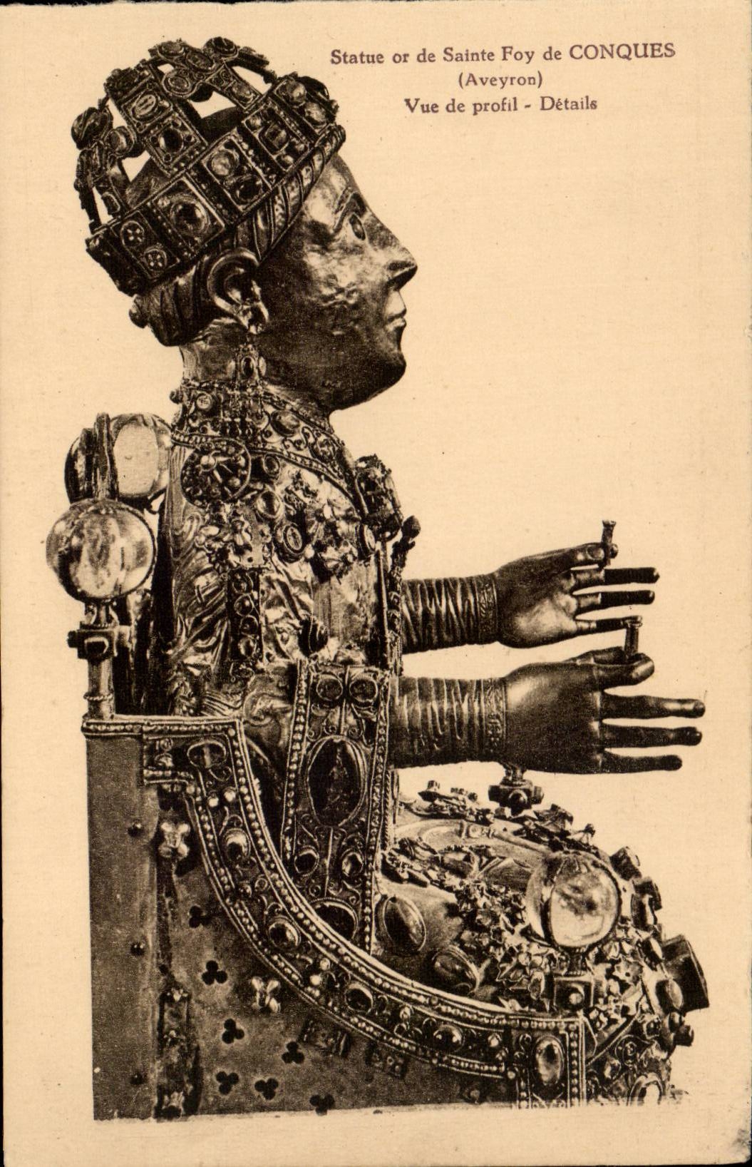 Conches - Statue out of Gold of Saint Foy - Treasure of Conches CPA