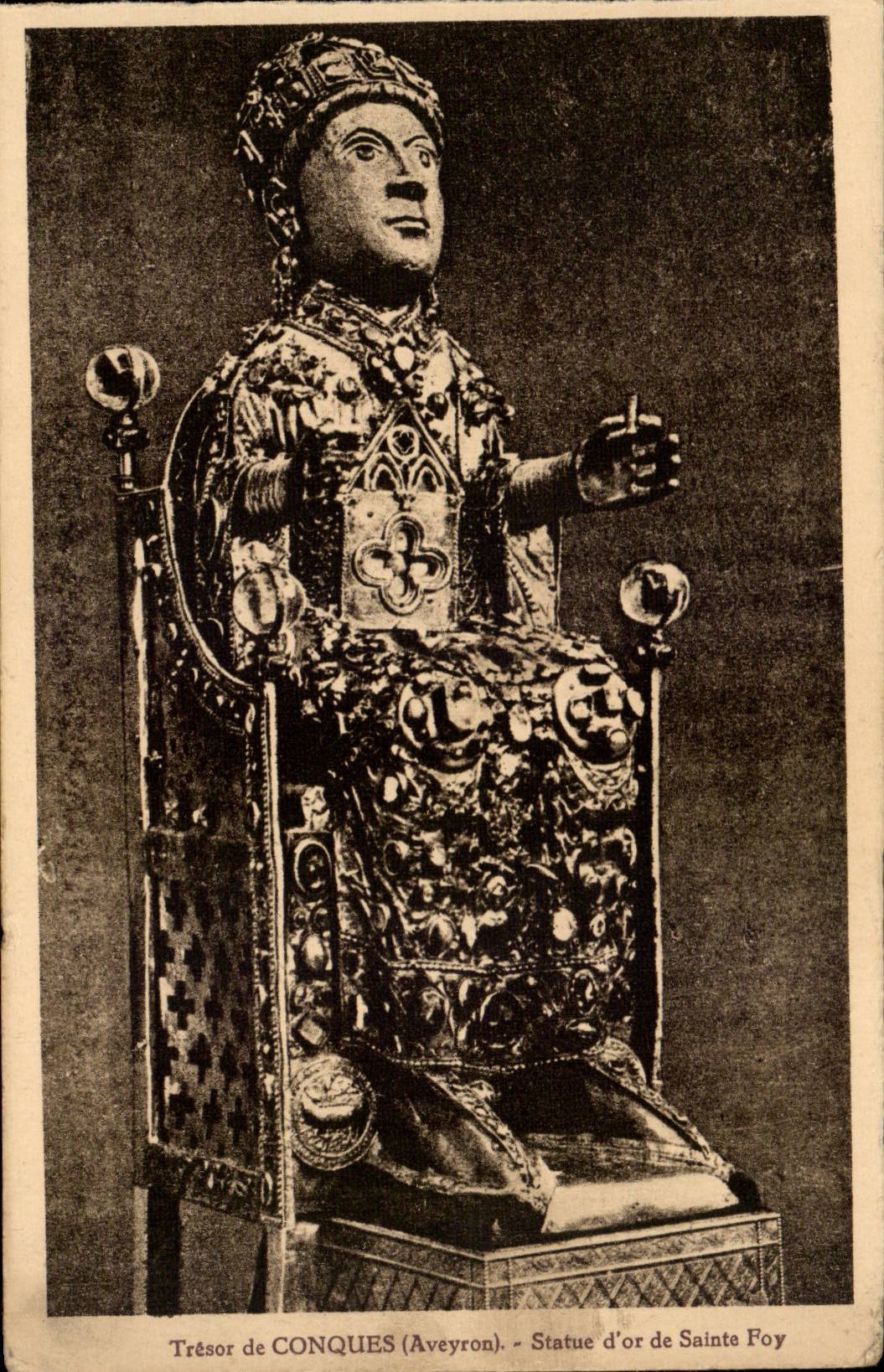 Conches - Statue out of Gold of Saint Foy - Treasure of Conches CPA