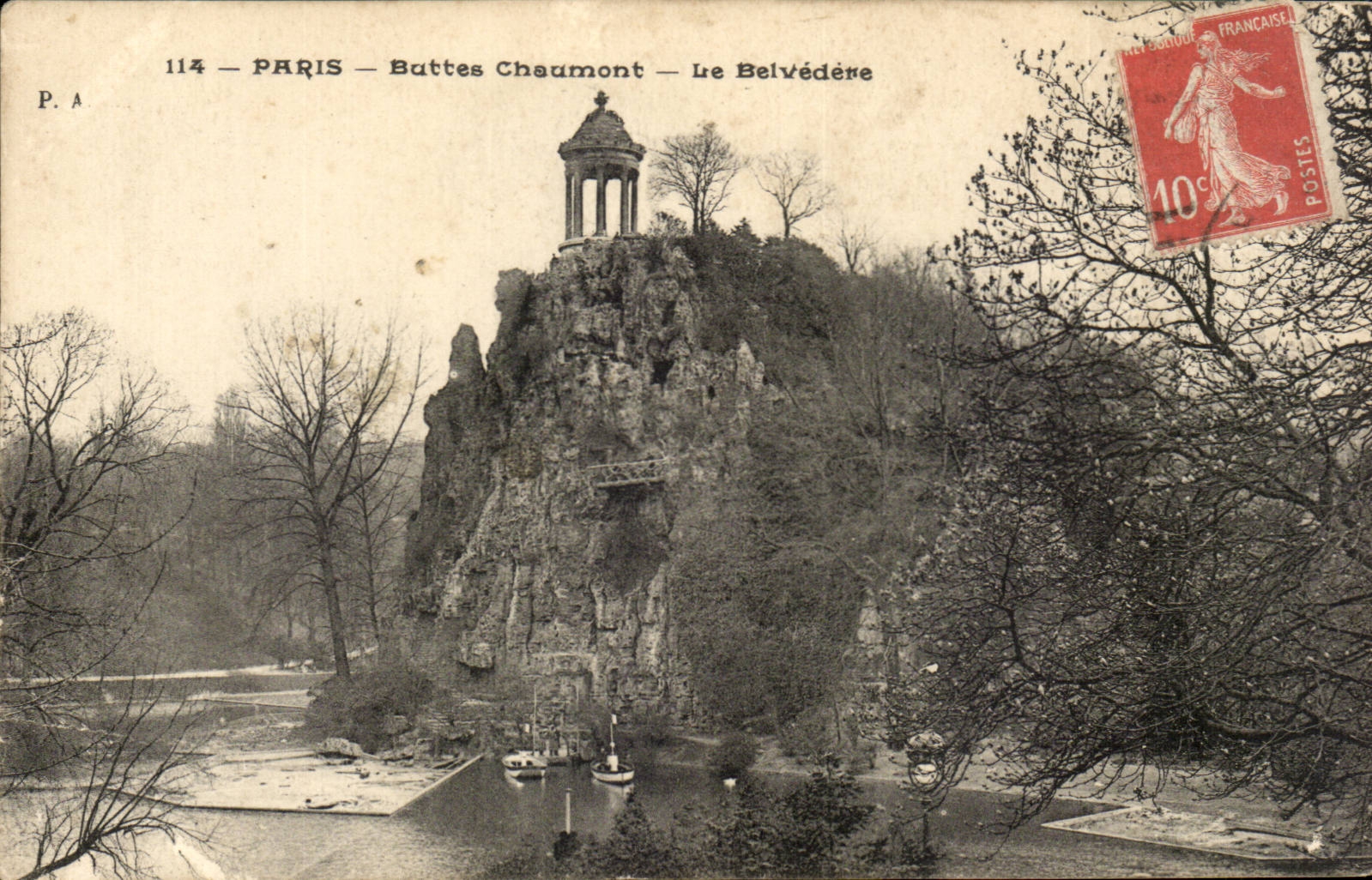 Paris - 19 - Chaumont Hillocks - the View-point - CPA