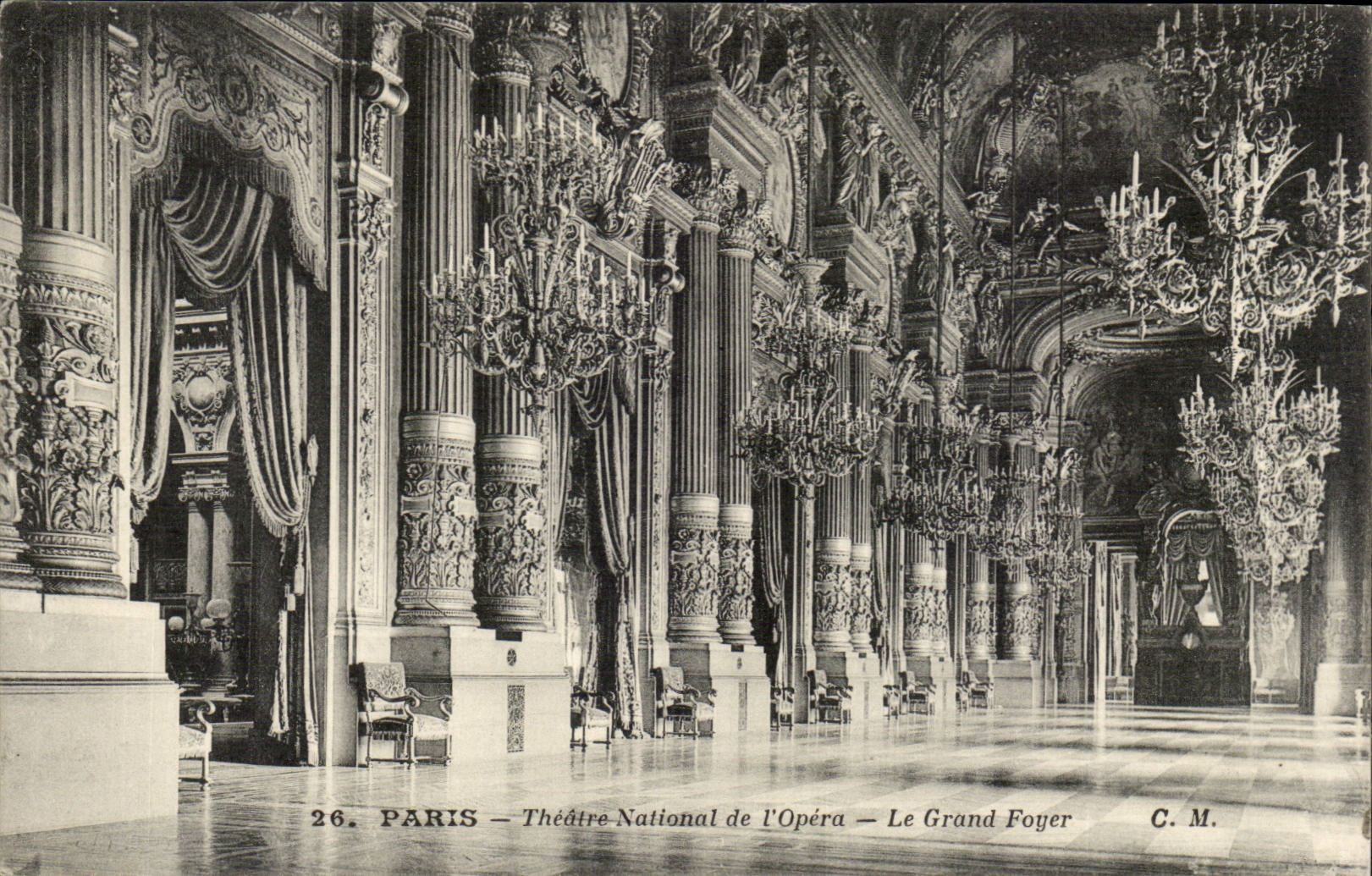 Paris - 9 - L'Opera - Le Foyer - CPA 