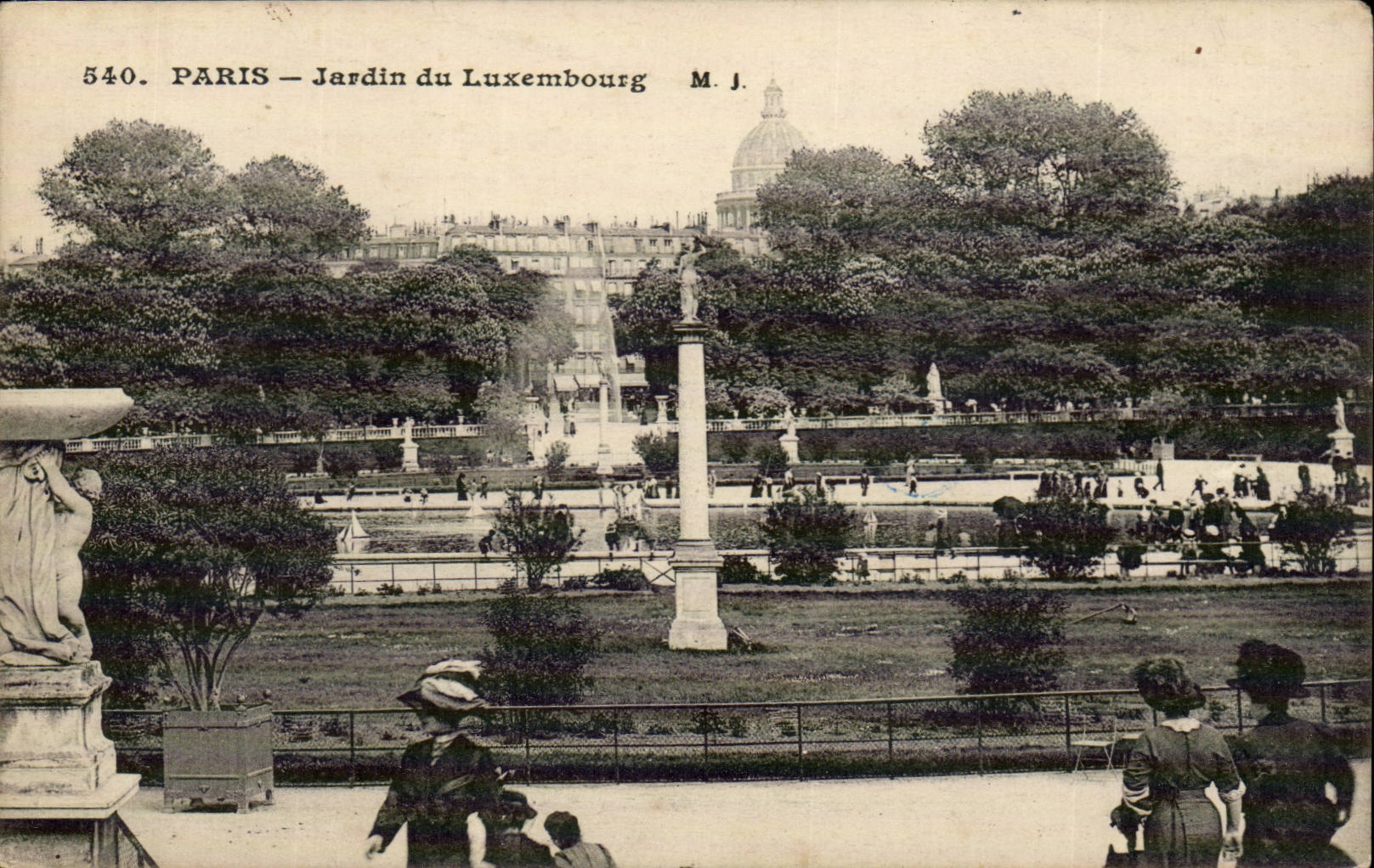 Paris - 6 - Garden of Luxembourg CPA