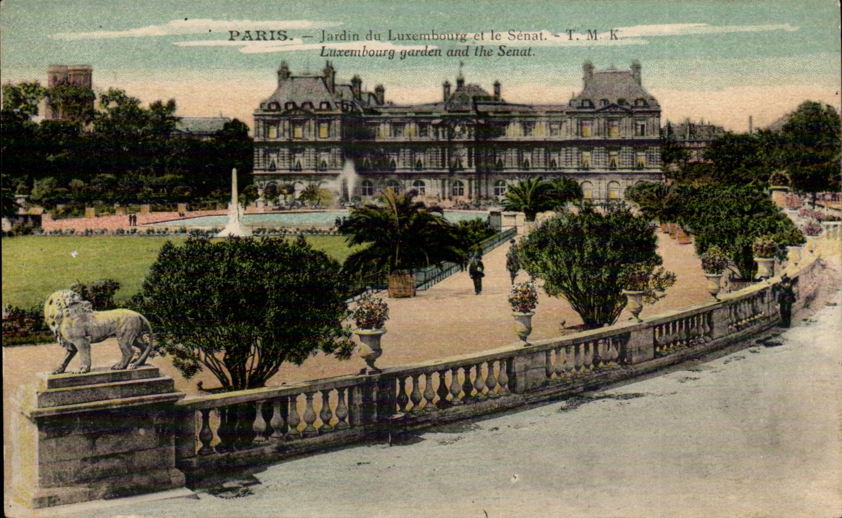 Paris - 6 - Garden of Luxembourg and Senate CPA