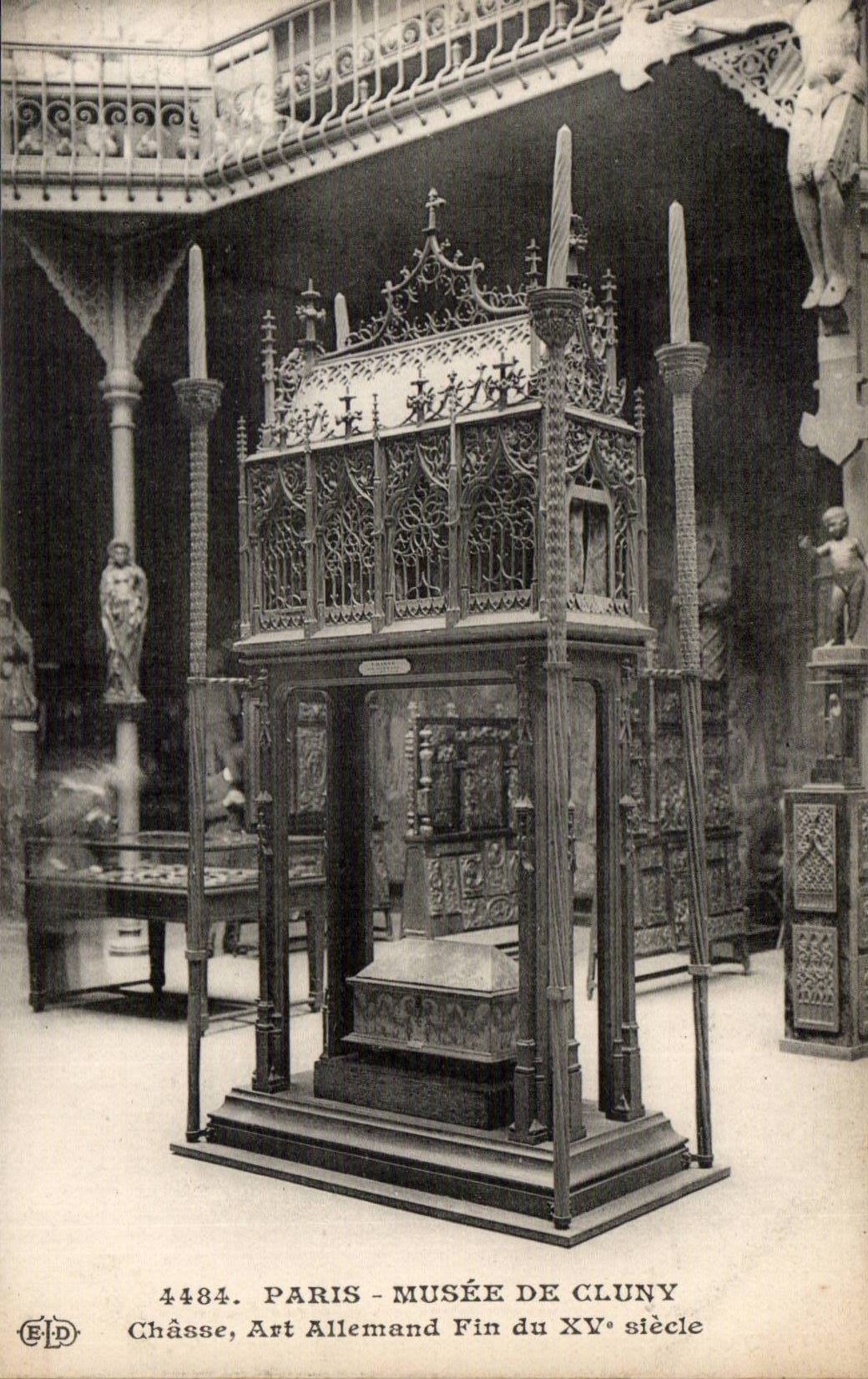 Paris - 5 - Museum of Cluny - Hunting - XV century fine German Art CPA